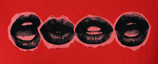 Noir Kisses Graphic Top