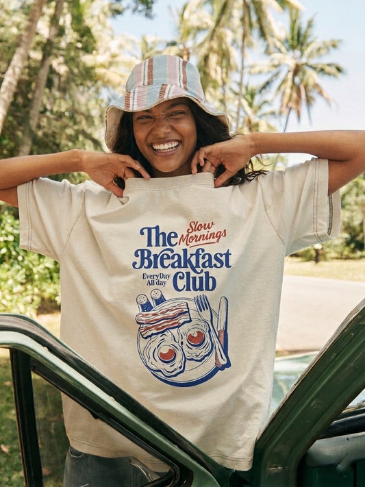 Breakfast Unisex Oversized T-Shirt